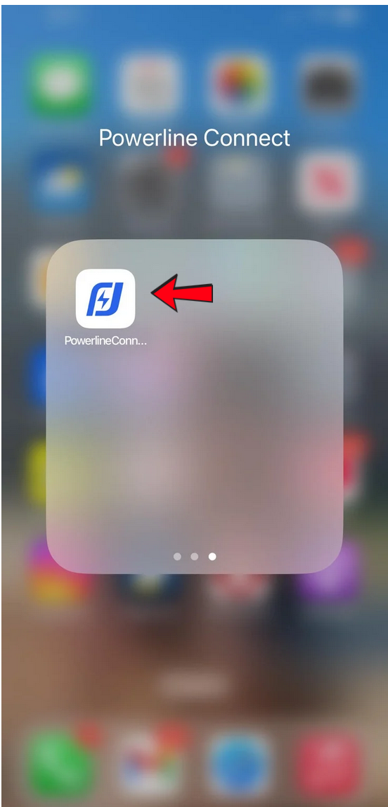 Powerline Connect app icon on home screen